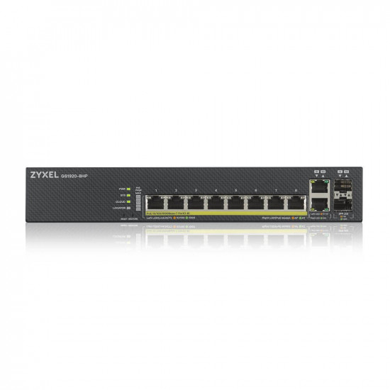 Zyxel GS1920-8HPV2 Managed Gigabit Ethernet (10/100/1000) Power over Ethernet (PoE) Black