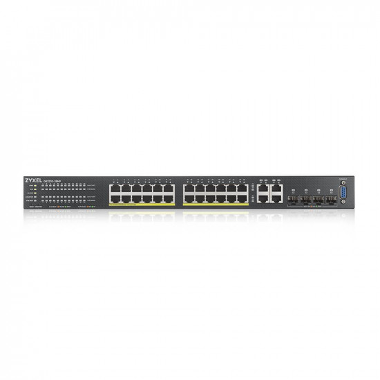 Zyxel GS2220-28HP-EU0101F network switch Managed L2 Gigabit Ethernet (10/100/1000) Power over Ethernet (PoE) Black