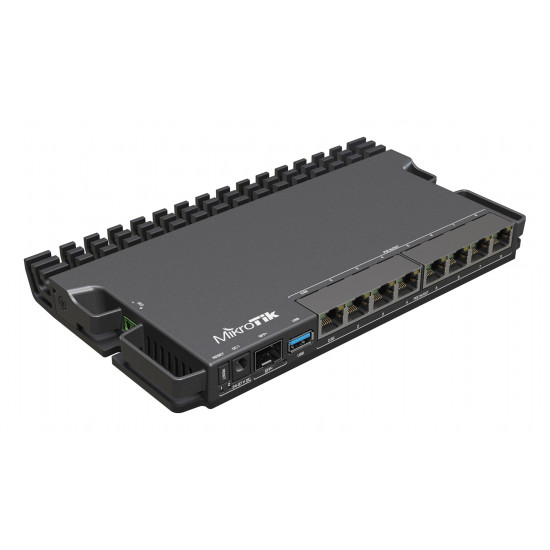 Mikrotik RB5009UPR+S+IN wired router 2.5 Gigabit Ethernet, Gigabit Ethernet Black