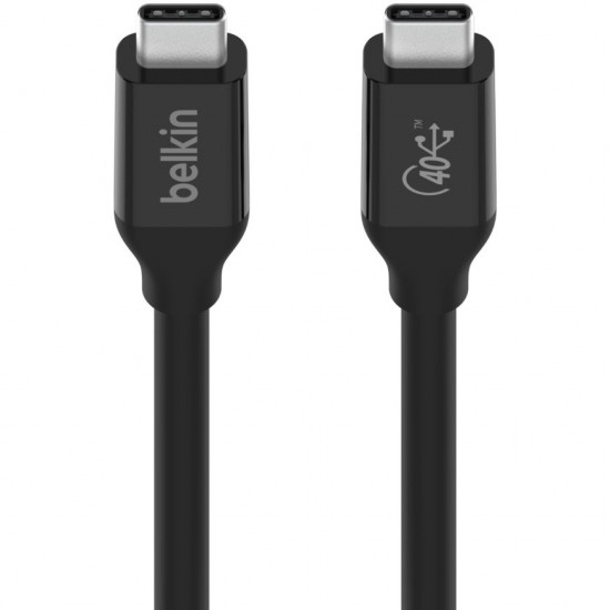 Belkin USB4 Kabel, USB-C/USB-C, 40 Gbit/s, 100W, 0.8m, schwarz