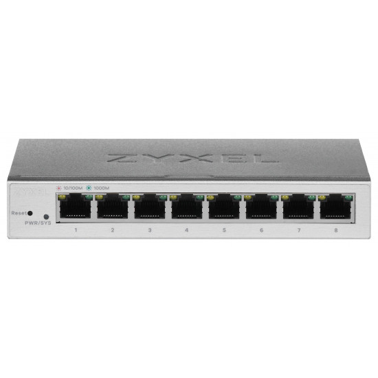 Zyxel GS1200-8 Managed Gigabit Ethernet Switch (10/100/1000) Silver