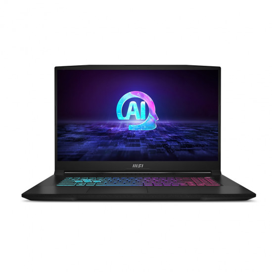 MSI Katana A17 AI B8VF-1004XPL AMD Ryzen™ 7 8845HS Laptop 43.9 cm (17.3) Full HD 16 GB DDR5-SDRAM 1 TB SSD NVIDIA GeForce RTX 4060 Wi-Fi 6E (802.11ax) NoOS Black