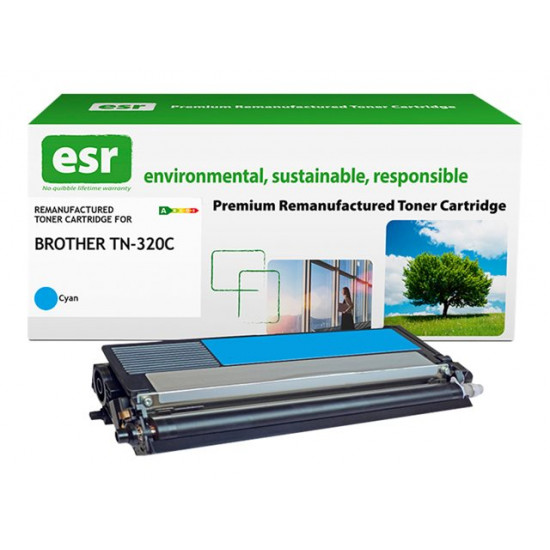 ESR Toner cartridge compatible with Brother TN-320C cyan remanufactured 1.500 pages