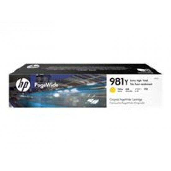 HP 981Y Extra High Yield Yellow PageWide Cartridge