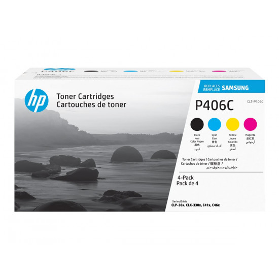 SAMSUNG original Toner cartridge LT-P406Cartridge/ELS 4-pk CartridgeYMK Toner cartridge SU375A