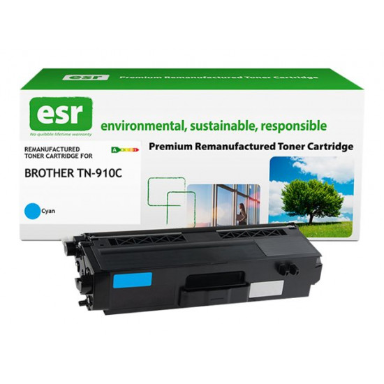 ESR Toner cartridge compatible with Brother TN-910C cyan remanufactured 9.000 pages