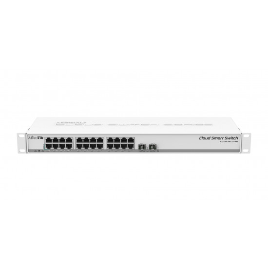 Mikrotik CSS326-24G-2S+RM network switch Managed Gigabit Ethernet (10/100/1000) Power over Ethernet (PoE) 1U White