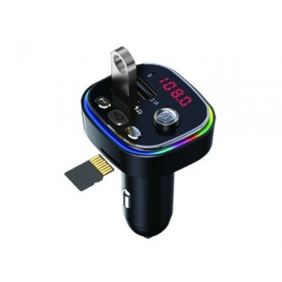 Vakoss TC-B439K FM transmitter 87.5 - 108 MHz Bluetooth/USB Black