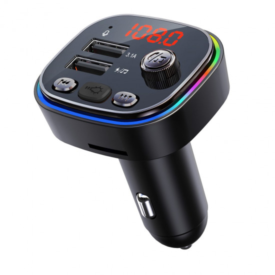 Vakoss TC-B439K FM transmitter 87.5 - 108 MHz Bluetooth/USB Black