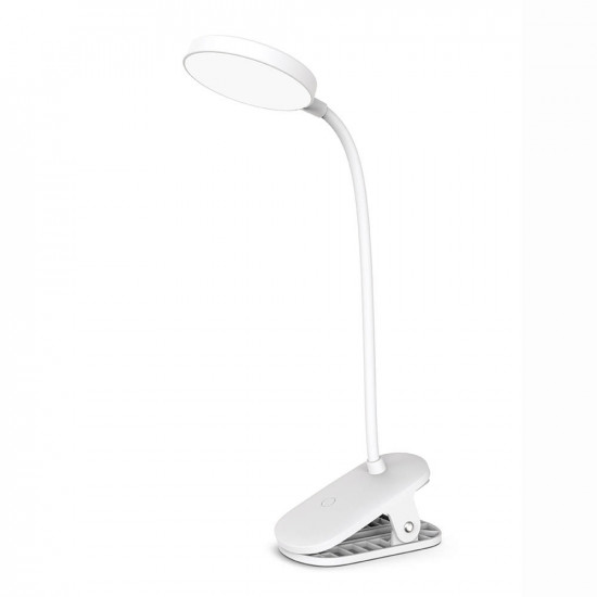 ColorWay LED Table Lamp Flexible and Clip 2 with Built-in Battery | CW-DL10FCB-W