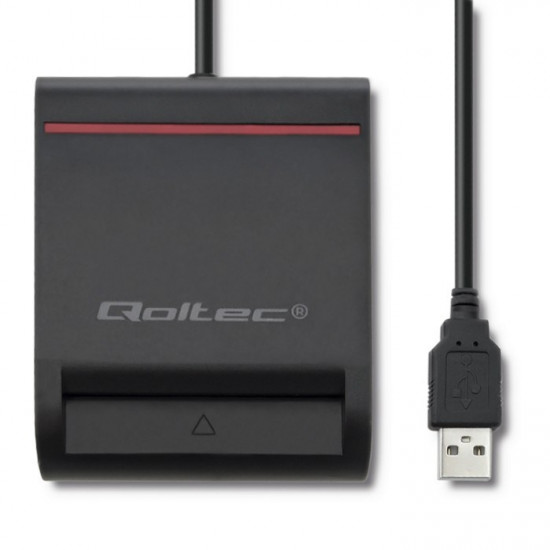 Qoltec Smart chip ID card scanner