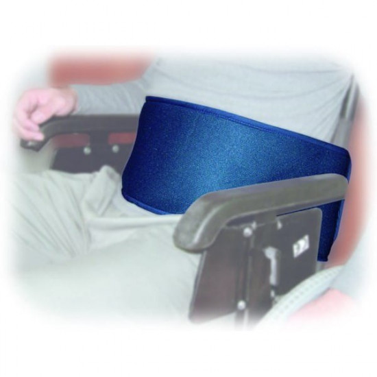 Secuback wheelchair stabiliser belt with abdominal attachment (type 1)