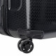 DELSEY SUITCASE TURENNE 55CM 4 DOUBLE WHEELS TROLLEY CASE BLACK