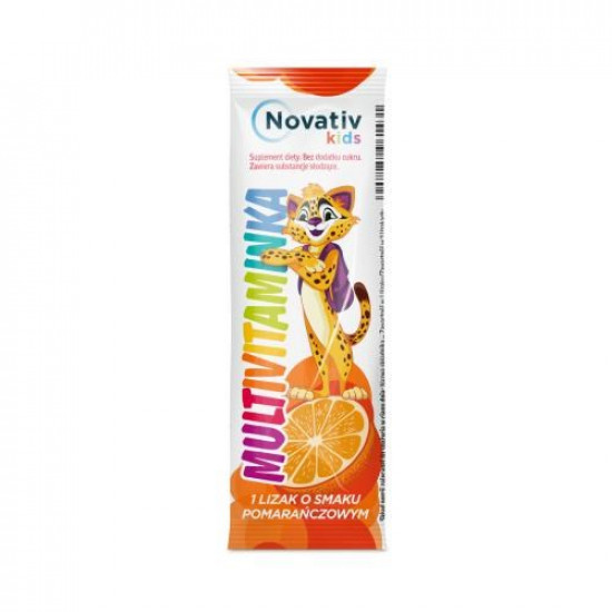 Novativ kids Multivitamin lollipops, 30 pcs ( orange flavour)