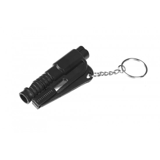 Emergency tool GUARD LIFEGUARD whistle, belt knife, glass breaker (YC-004-BL)