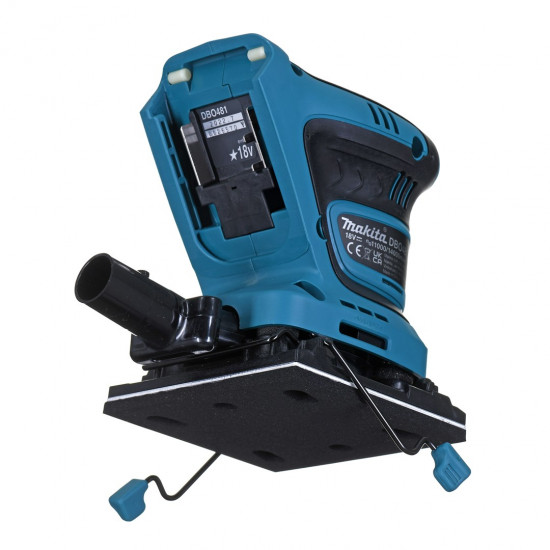 Makita DBO481Z portable sander Random orbital sander 14000 OPM Black, Blue 210 W