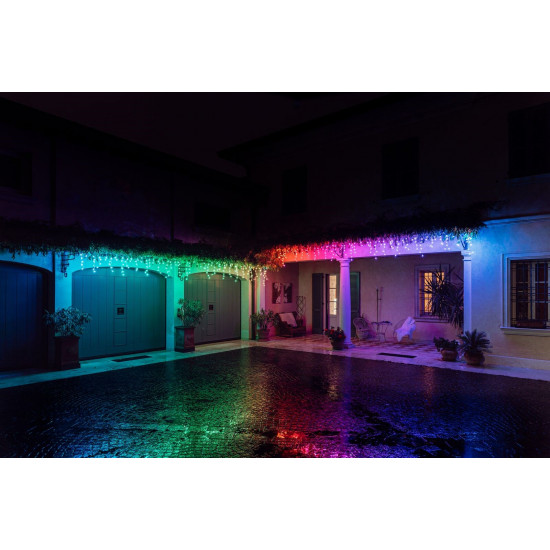 INTELLIGENT LED ICICLES TWINKLY 190 RGB 5X0.7M