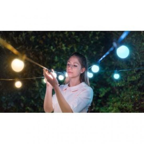 Twinkly - LED Dimmable outdoor decorative chain FESTOON 40xLED 20m IP44 Wi-Fi