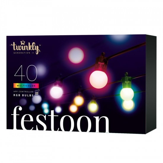 Light chain Twinkly Feston 20 bulbs AWW LED 10 m (TWF020GOP-BEU)