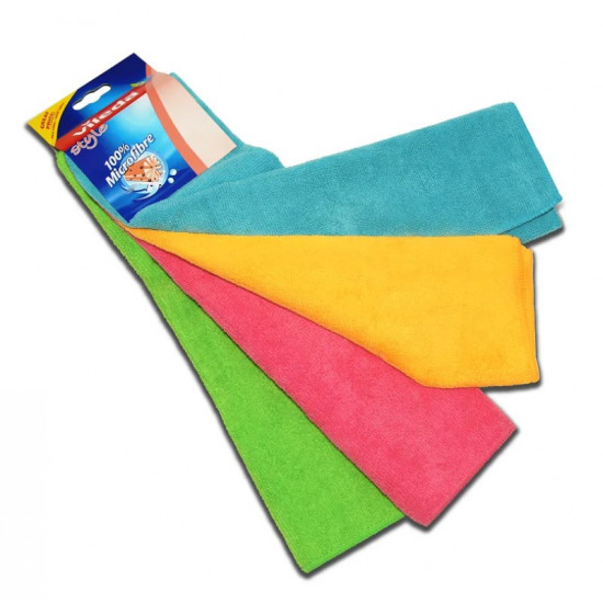 Cleaning Cloth Vileda Microfibre Cloth Colors Extra Large 4 pcs