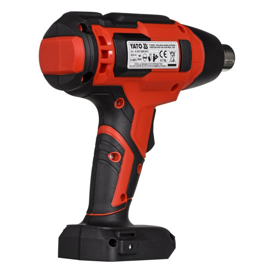 Yato YT-82285 heat gun Hot air gun 100 l/min 550 °C 250 W Black, Red