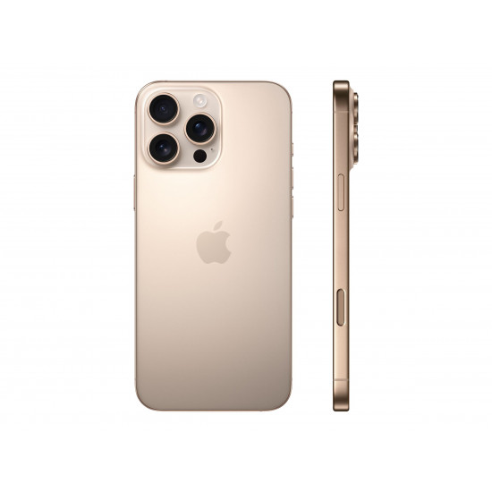 Apple iPhone 16 Pro | Desert Titanium | 6.3  | Super Retina XDR display with ProMotion | 2622 x 1206 pixels | A18 Pro | Internal RAM 8 GB | 256 GB | Dual SIM | 4G | Main camera resolution 48+12 MP | Secondary camera resolution 12 MP | iOS | 18