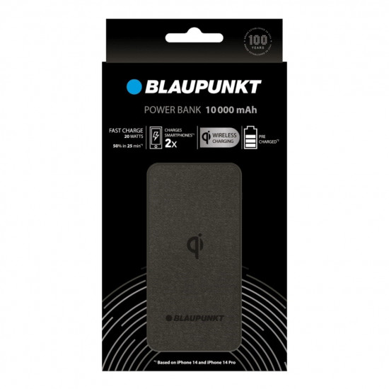 Blaupunkt Wireless Powrbank 10000 mAh 20 W Black