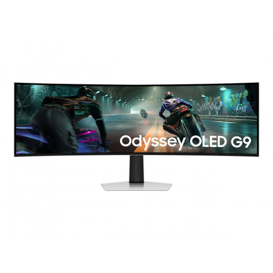 Samsung LS49DG910SUXEN Odyssey G9 G91SD | 49  | OLED | 32:9 | 144 Hz | 0.03 ms | 5120 x 1440 pixels | 250 cd/m² | HDMI ports quantity 1 | Silver