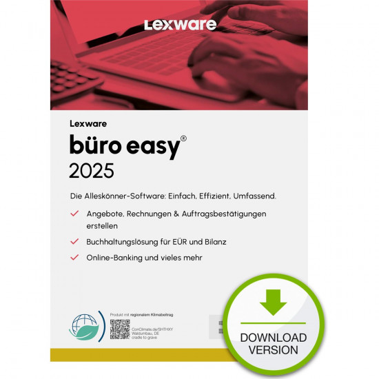 Lexware Büro Easy 2025 - 1 Device, ABO - ESD -DownloadESD