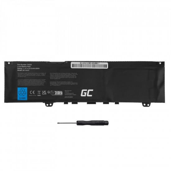 Notebook battery F62G0 11,4V 2310mAh for Dell Inspiron 13 7380, Vostro 5370