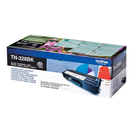 BROTHER TN328BK cartridge black 6000 pages for HL-4570CDW 4570CDWT DCP-9270CDN MFC-9970CDW