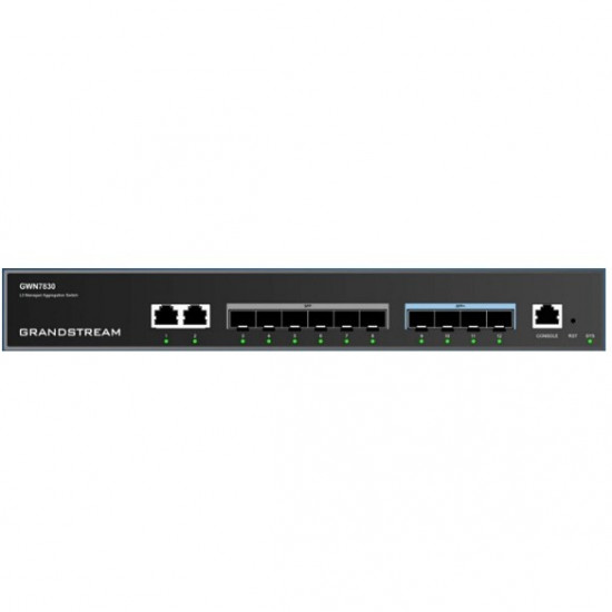 6+4P Grandstream GWN7830, 6x Gigabit ports, 4x SFP+, Layer-3-Aggregations-Switches