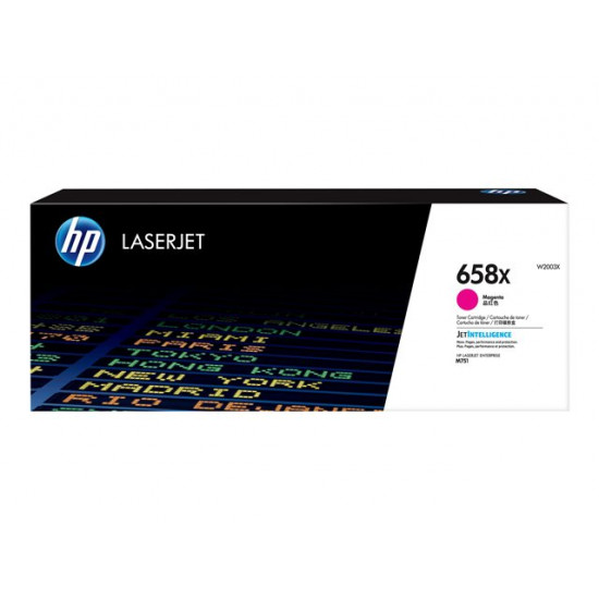 HP 658X Magenta LaserJet Toner Cartridge