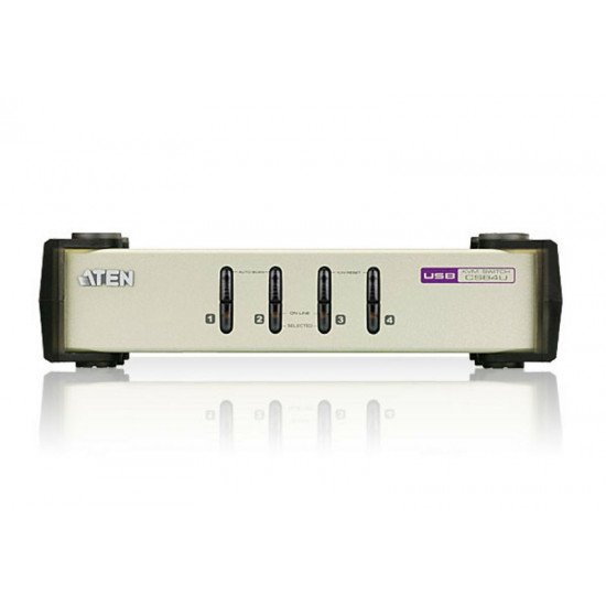 ATEN 4-Port USB - PS/2 VGA KVM Switch (KVM Cables included)