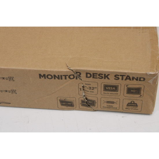 SALE OUT. Logilink BP0046 Quad Monitor Desk Stand 13-32'' | Logilink | Desk Mount | BP0046 | 13-32  | Maximum weight (capacity) Carrying capacity of each arm: Max. 8 kg  kg | DAMAGED PACKAGING | Black