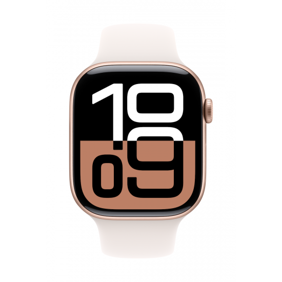 Apple Watch Series 10 | Smart watch | GPS (satellite) | Always-On Retina display | Waterproof | Rose Gold