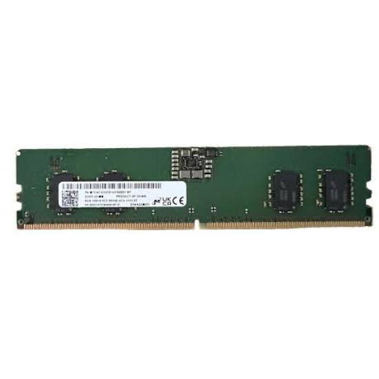 8GB Micron, DDR5-5600Mhz, PC5-44800U, 1Rx16, UDIMM, Desktop Memory Module