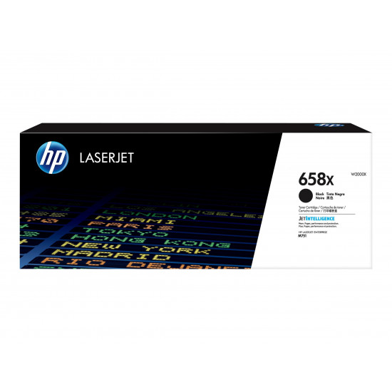 HP 658X Black LaserJet Toner Cartridge