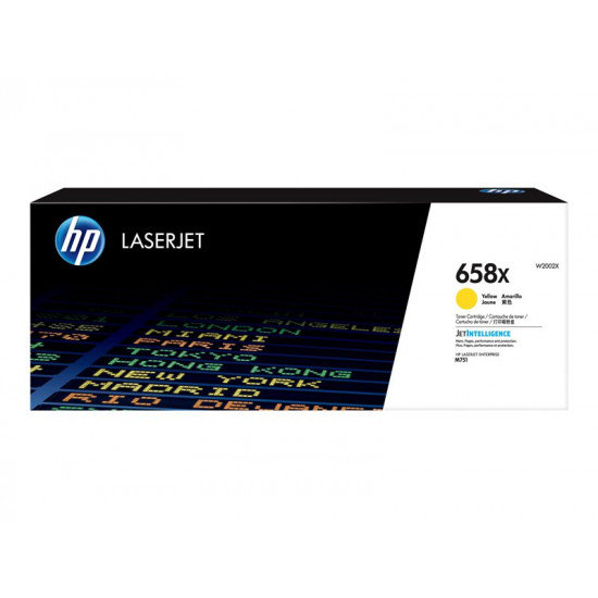 HP 658X Yellow LaserJet Toner Cartridge