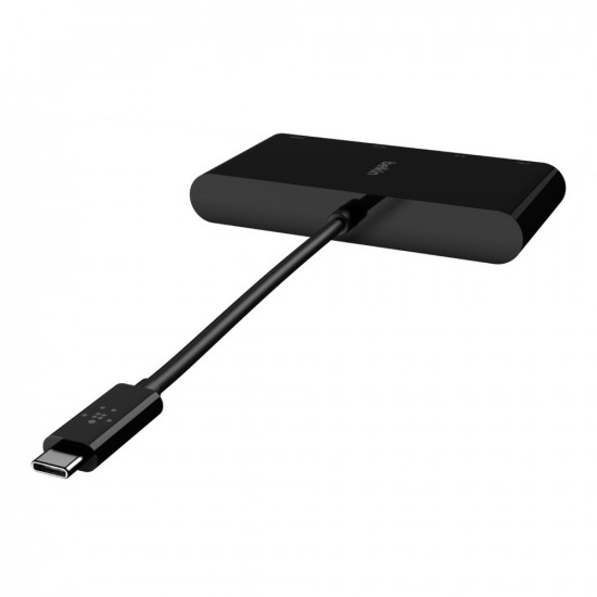 Belkin USB-C auf Gigabit-Ethernet/HDMI/VGA/USB-A-Adapter, blk