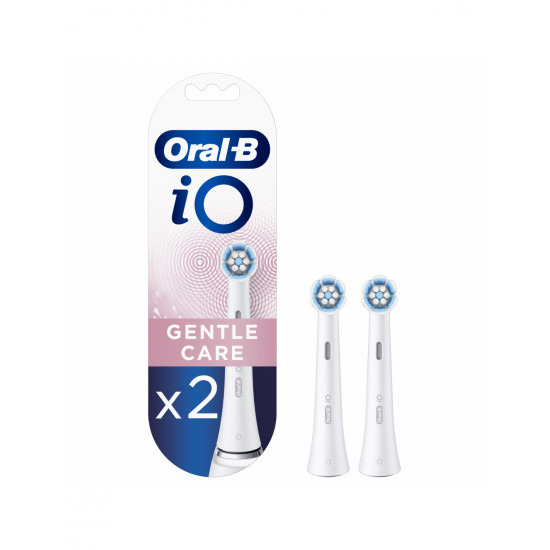 Oral-B | Toothbrush replacement | iO Gentle Care | Heads | For adults | Number of brush heads included 2 | Number of teeth brushing modes Does not apply | White