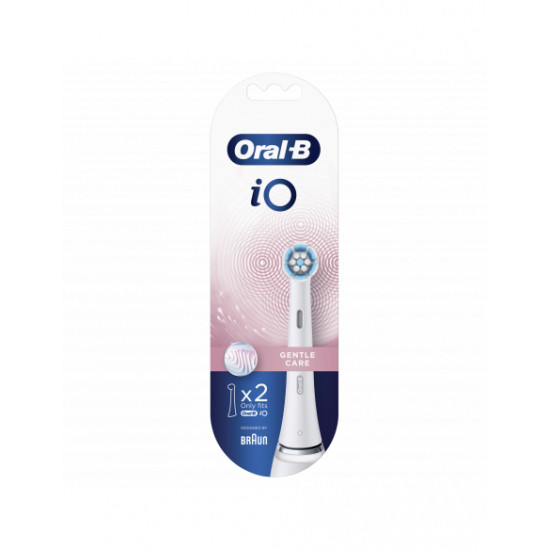 Oral-B | Toothbrush replacement | iO Gentle Care | Heads | For adults | Number of brush heads included 2 | Number of teeth brushing modes Does not apply | White