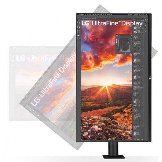 LCD Monitor|LG|31.5|Panel IPS|3840x2160|16:9|60Hz|5 ms|Speakers|Swivel|Pivot|Height adjustable|Tilt|Colour Black|32UN880K-B