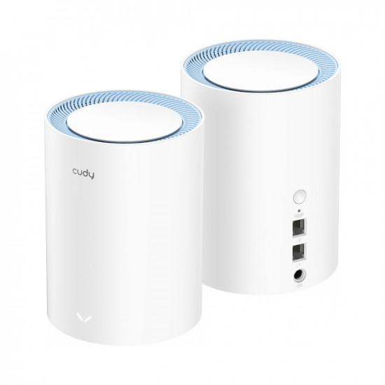 Cudy M1200 2-pack Dual-band (2.4 GHz / 5 GHz) Wi-Fi 5 (802.11ac) White 1 Internal