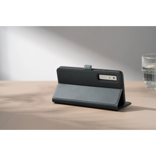 Flip-Fold Cover Case Onyx Palma Dark Grey