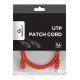 PATCH CABLE CAT5E UTP 1.5M/RED PP12-1.5M/R GEMBIRD