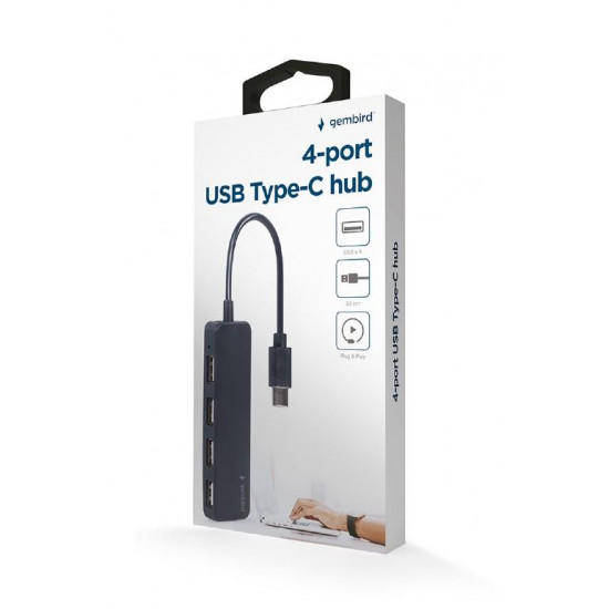 I/O HUB USB-C 4PORT/UHB-CM-U2P4-01 GEMBIRD