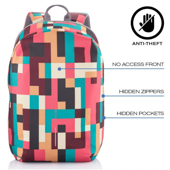 XD DESIGN ANTI-THEFT BACKPACK BOBBY SOFT GEOMETRIC P/N: P705.867