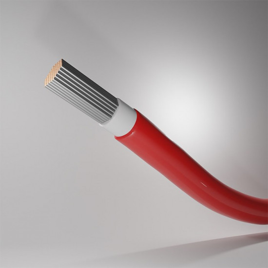 Qoltec 53850 Photovoltaic solar cable | 4mm² | 100m | red