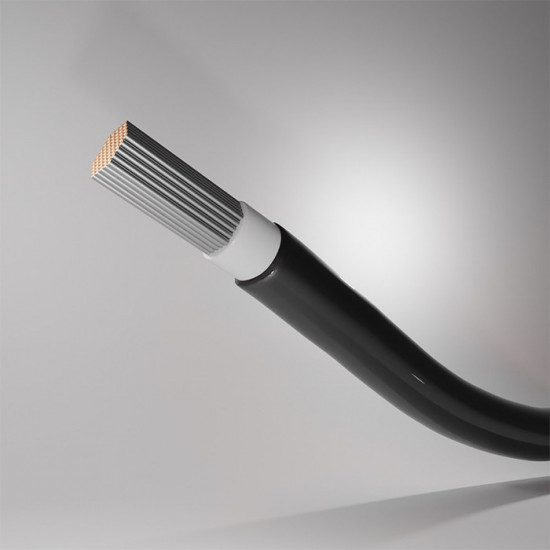 Qoltec 53851 Photovoltaic solar cable | 4mm² | 100m | black